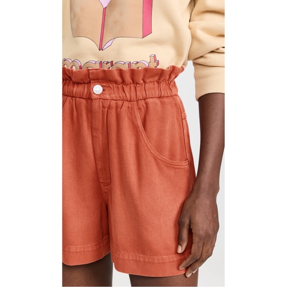 Isabel Marant Étoile Titea Shorts Beautiful Burnt Orange(Papaya) - Size 40 NWT - Picture 6 of 14